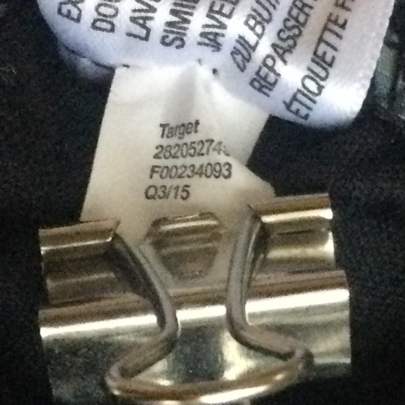 Xhilaration Striped Floral Skater Skirt Pockets Black - Sz Medium - Picture 15 of 15